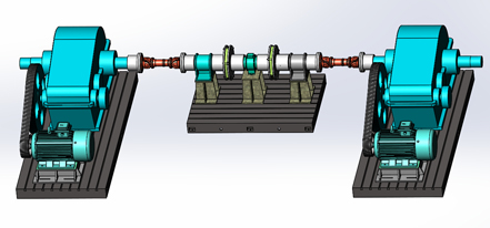 大功率变速箱总成双联试验台架系统